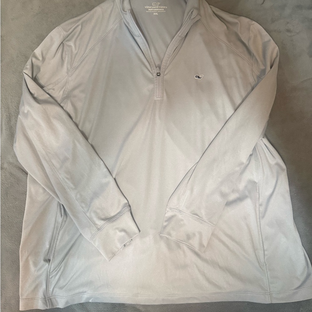 Vineyard Vines Gray Quarter-Zip Pullover